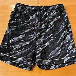 AND1 Black and Gray Athletic Shorts